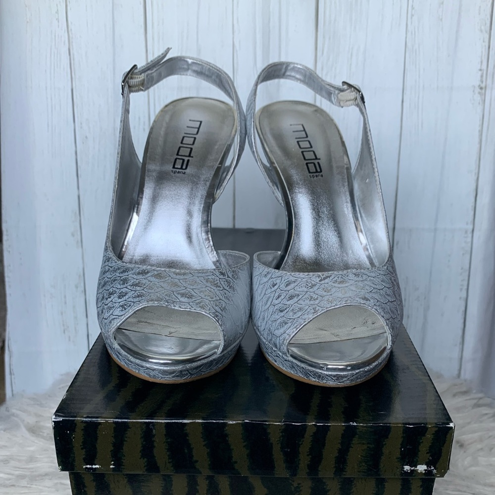 Silver heels